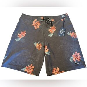 Salty Crew Charcoal Floral Board Shorts Men’s Size Medium NWT